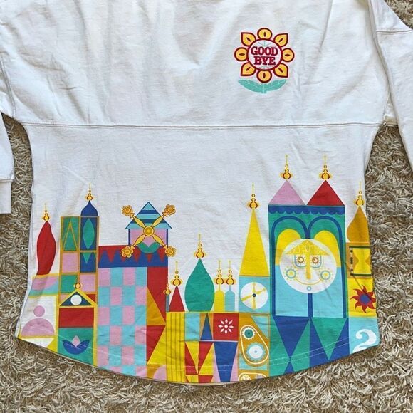 Vintage Walt Disney World Parks Its A Small World Long Sleeve T Shirt Screen Pri - Picture 2 of 12